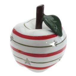 Фигурка декоративная с подсветкой (LR44x2) "Яблоко", L9,5 W9,5 H11 см