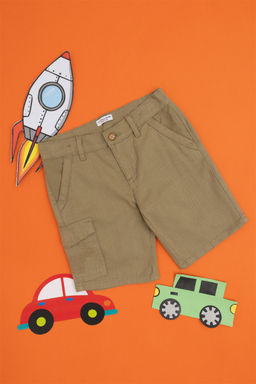 Тканые шорты темно-хаки для мальчиков Неожиданная скидка в корзине