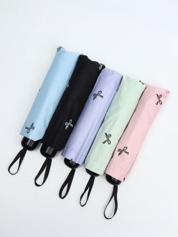 Зонт механический «Банты», эпонж, 4 сложения, 8 спиц, R=48/55 см, d=96 см, МИКС