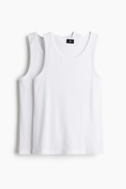 Pack de 2 camisetas sin mangas en canale Slim Fit - H&m фото 5