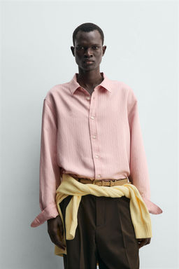 CAMISA FLUIDA RAYAS / Rosa - Zara фото 2