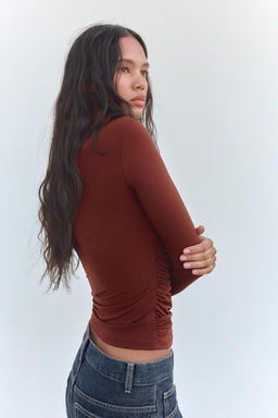 DRAPED TOP - Zara фото 4