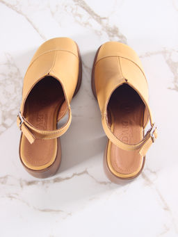 Босоножки 5133.23663be.Тыква лион+коричневый