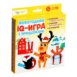 Новогодняя развивающая игра с прищепками Цвета и цифры - Iq-zabiaka фото 7