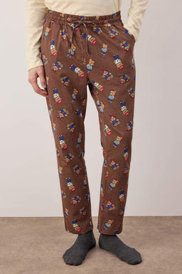 TRENDYOL MAN Grimelanj - Lacivert Ay?c?k Desenli Couple/Cift Orme Pijama Tak?m? TMNAW25PT00044 - Trendyolmilla фото 16