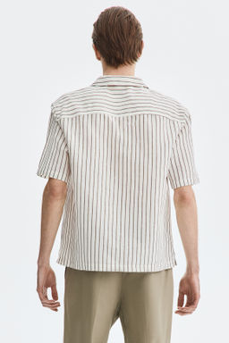 Camisa resort en mezcla de lino Relaxed Fit - H&m фото 13