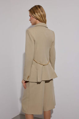 Limited Edition Vizon Zincir Aksesuarl? Regular Astarl? Dokuma Blazer Ceket TWOAW26BC00021 - Trendyolmilla фото 5