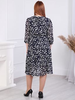 Платье шифоновое сине-серое - Almond фото 9