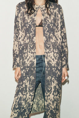 KNIT JACQUARD COAT - Zara фото 2