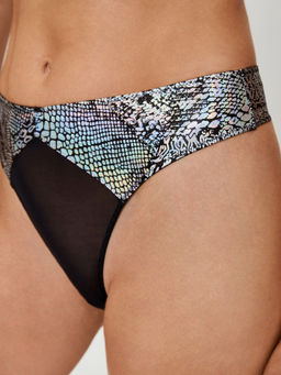 Infinity /  Трусы стринги с высокой талией жен. Moema черный - Infinity Lingerie фото 4