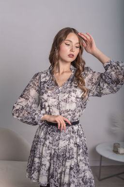 Платье Трэвис (черно-белый) - Nadi bordo фото 4