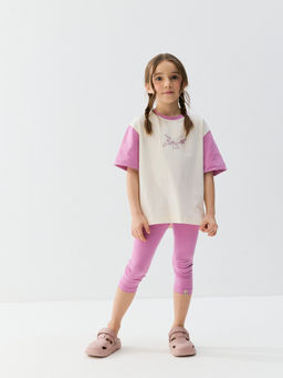 Лосины укороченные Сиреневый крокус - Bungly фото 2