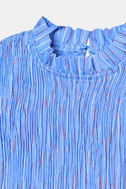 STRIPED SMOCKED SHIRT - Zara фото 10