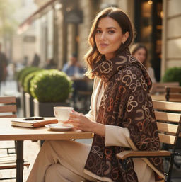 Мягкий палантин из кашемира мультицвет - Greta фото 2