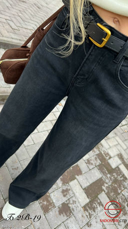 Брюки с ремнем широкие - Bruno фото 2