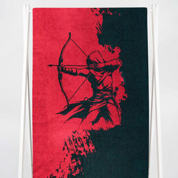 Полотенце махровое 6с102.411ж1 Лучник(т.зеленый1) 67х150см