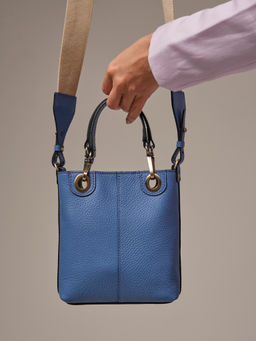 Сумка кожаная кросс-боди Deboro 30347 сиреневый закат