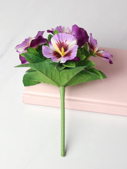 Цветок искусственный ФИОЛЕТОВЫЙ Фиалка 23 см / W01316-16 /уп 12/300/600/ 738969 - ГалеонТрейд фото 2