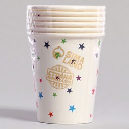 Стаканы бумажные С днём рождения со звёздочками, 6 шт - Страна карнавалия фото 3