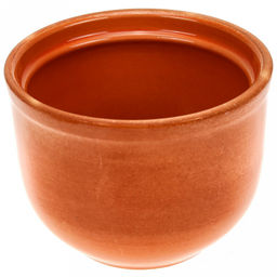 Горшок для жаркого керамический "Ломоносовский" 0,7л, д13см "Терракот", h12,5см, с крышкой (Россия)