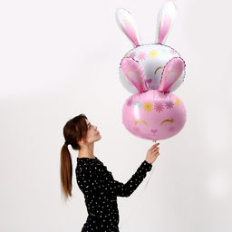 Шар фольгированный 32" «Белый кролик»