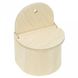 Солонка деревянная на 0,3кг, 9х12,5х14,5см, малая, фанера (Россия)