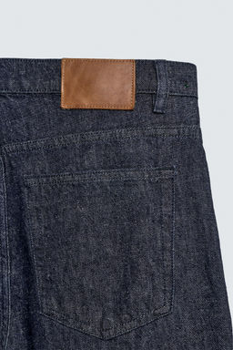JEANS STRAIGHT FIT ALGOD?N - C??AMO / Azul - Zara фото 11