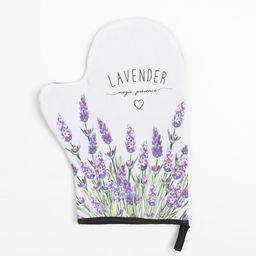 Варежка-прихватка Lavender 20х28см,саржа, 100% х/л, ватин 250г/м2 - Этель фото 2