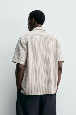 CAMISA ESTRUCTURA TEXTURA / Crudo / Azul - Zara фото 3