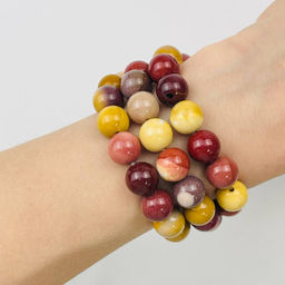 Бусины из Яшмы "Мукаит" (36 бусин) 38 см