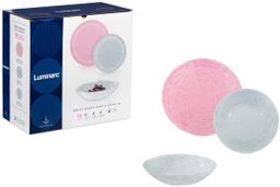 Набор столовый 18 предметов BRUSHMANIA PINK & GRANIT