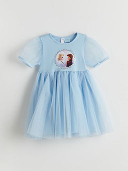 Elsa Baskl? K?z ?ocuk Penye Elbise