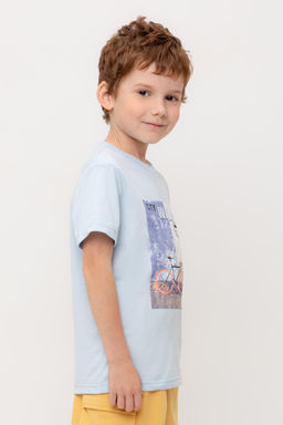 КР 302751-1/голубой к566 фуфайка (футболка) для мал - Crockid фото 4