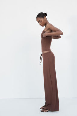 TEXTURED BANDEAU TOP - Zara фото 12