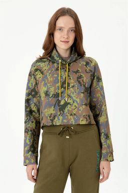 Женский свитшот цвета хаки - U.s. polo assn фото 2