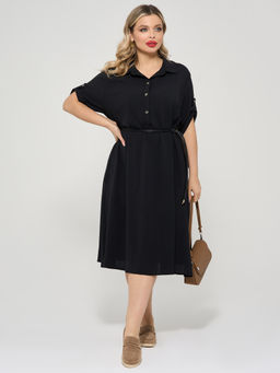 Платье 0258-1с глубокий черный - Dora фото 22