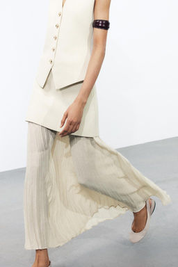 COMBINED PLEATED KNIT SKIRT - Zara фото 8