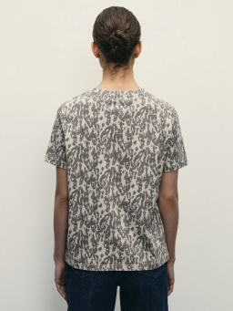 Футболка прямого кроя с принтом / Zarina  фото 5