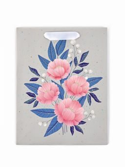 Цена за 2 шт. Пакет ламинированный Цветы, глиттер, 18?10?23 см