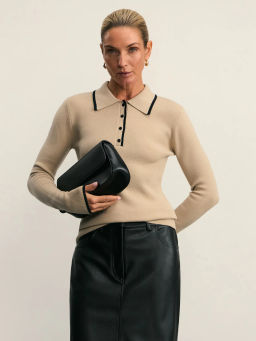 Джемпер-поло с вискозой в составе / Zarina