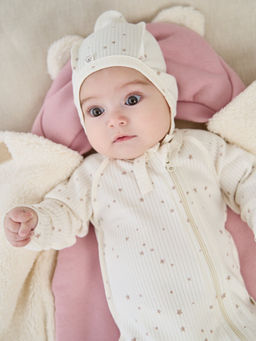 Чепчик Бежевые звезды 0+ - Bungly фото 5