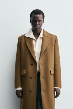 WOOL BLEND STRUCTURED COAT - Zara фото 2