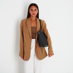 Сумка-шопер на молнии, цвет серый - Simaland фото 8