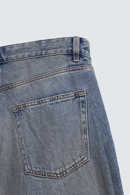 JEANS BAGGY FIT LAVADO EFECTO VINTAGE / Azul medio - Zara фото 11