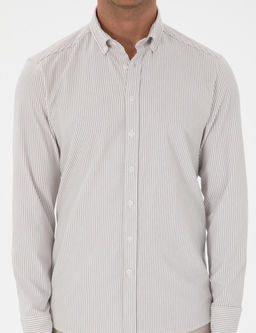 Vizon Slim Fit _izgili Slim Fit G_mlek