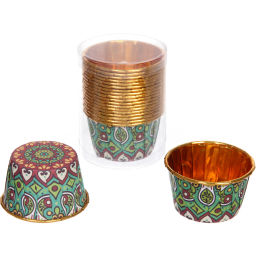 Цена за 3 шт. Форма для выпечки в наборе 20шт "Сupcake" 5*4см зеленая