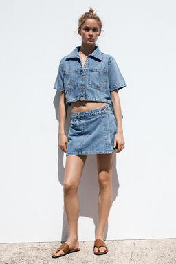 Z1975 CROPPED DENIM SHIRT