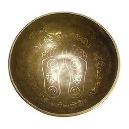 Чаша поющая СТОПЫ ручная ковка 9 металлов вес от 551 до 750г d-15-16см h-8см ХРУПКОЕ - Сандаловый дом фото 5