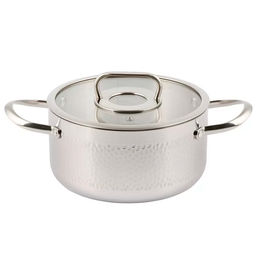 Кастрюля нерж, 4.75 л, с крыш, крыш стекло, Daniks, Навия, индукц, SD-0136-22 (505754)