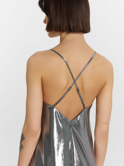 Сарафан женский серебристый - Mark formelle фото 4